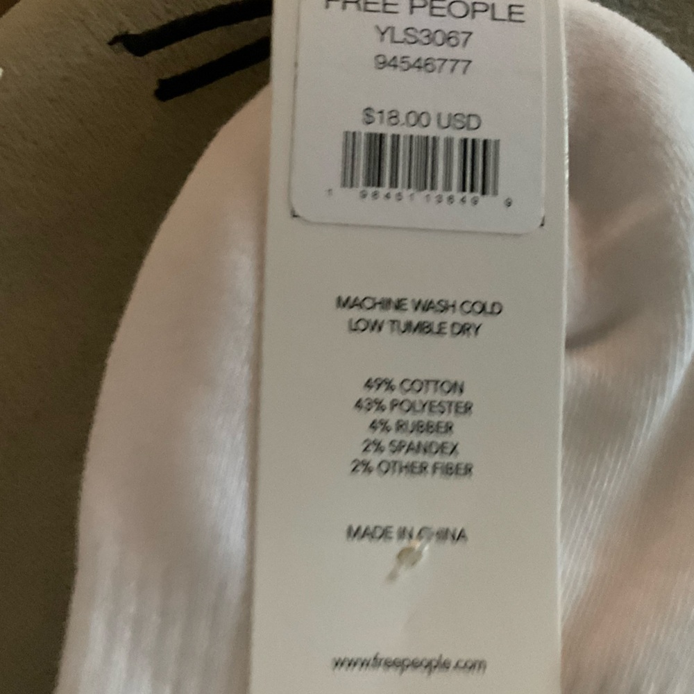 FP Movement green and white quarter crew court socks - Picture 5 of 5